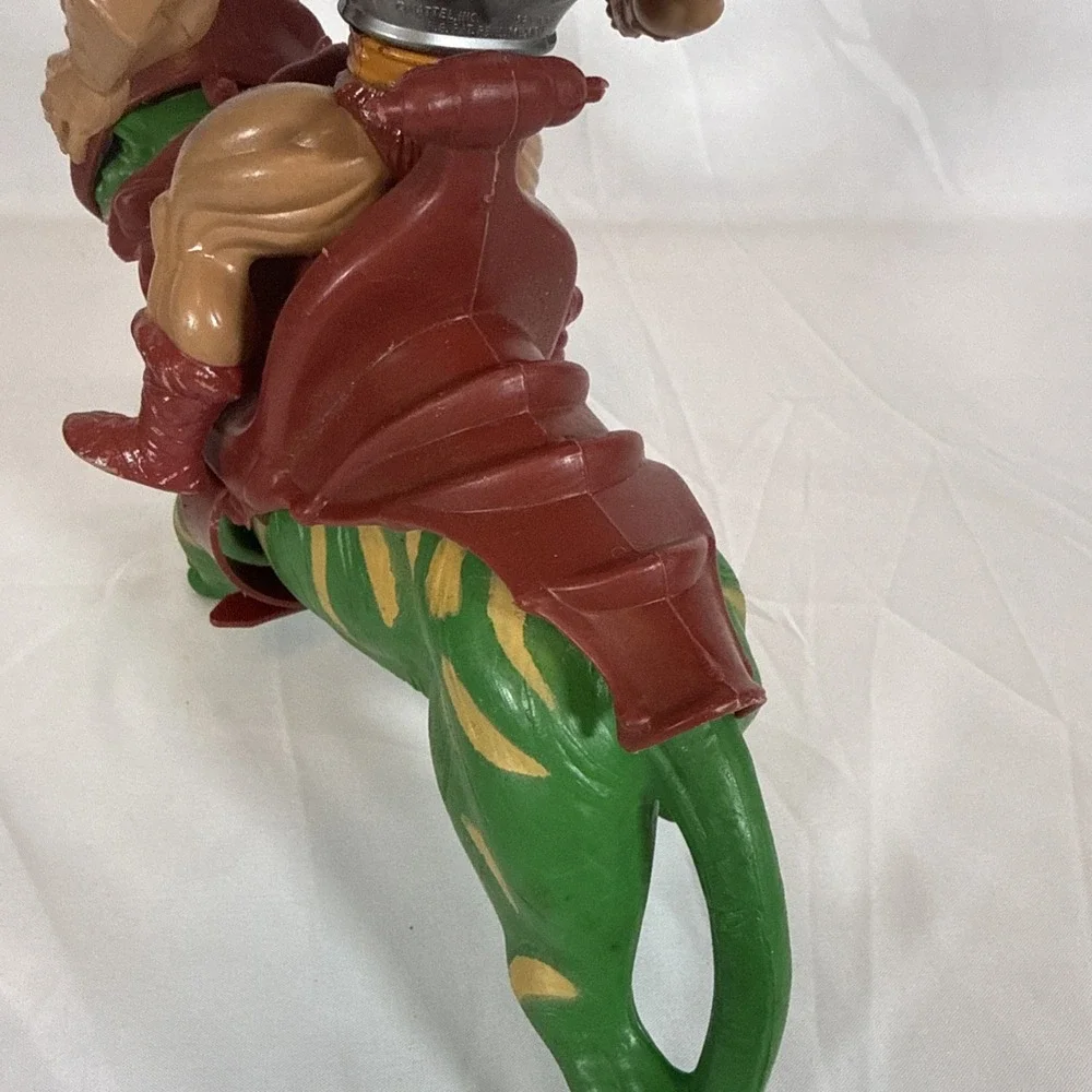 Vintage Mattel He-Man and Battle Cat Action Figure Set Masters of the Universe